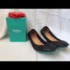Tieks black matte ballet flats